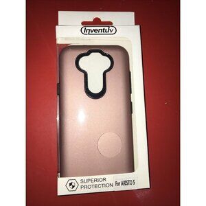 LG K31, ARISTO 5 & FORTUNE 3 INVENTUV ~ ROSE GOLD HYBRID CASE